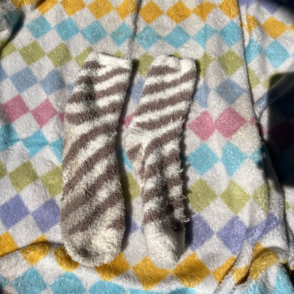 Cozy Striped Fuzzy Socks
